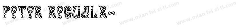 Peter regualr字体转换